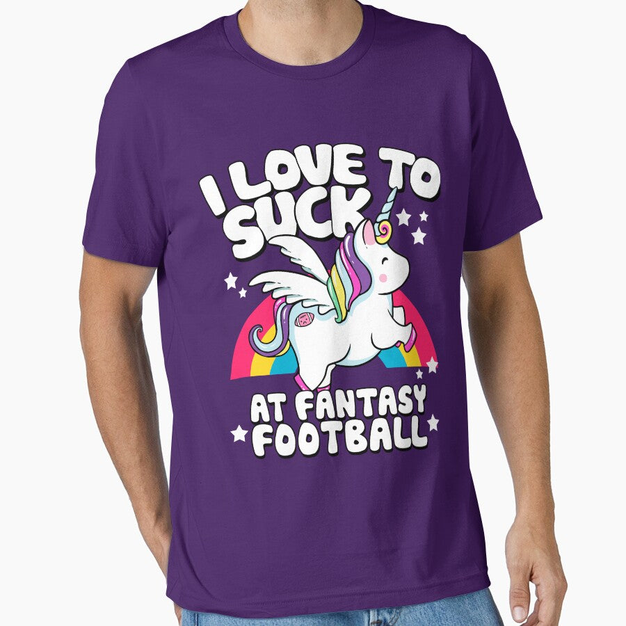 I Suck At Fantasy Football Loser Unicorn by BootsBoots