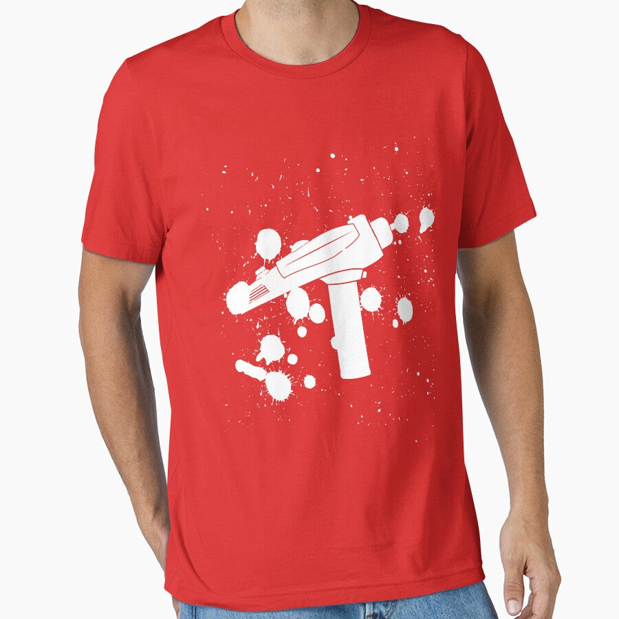Phaser Paint Splatter (Black and White) by innergeekdesign