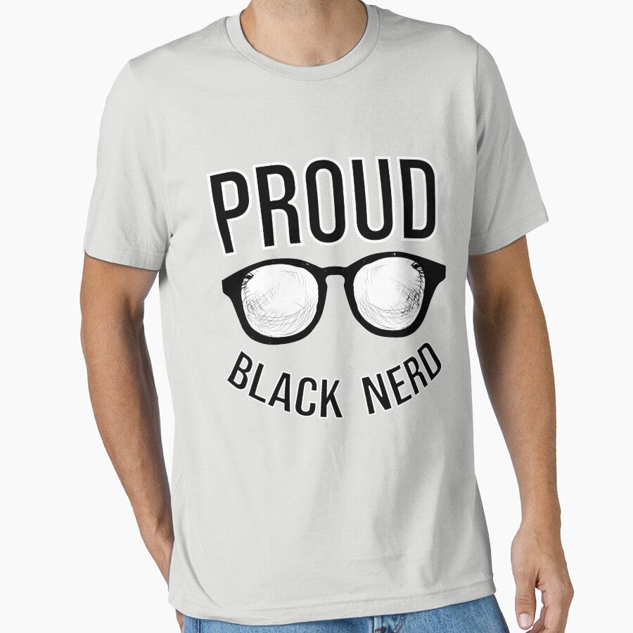 Proud Black Nerd  Proud Geek Black by MediTees
