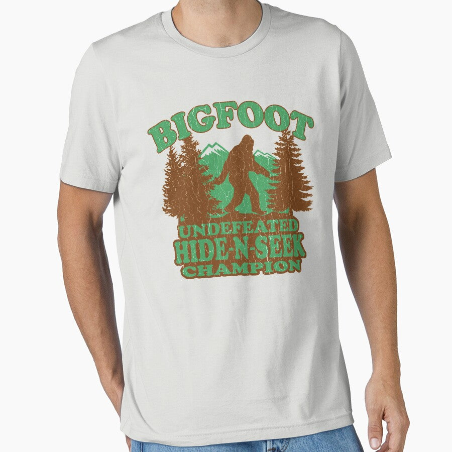 Bigfoot Hide N Seek Champion (vintage distressed) by ROBOTFACE T-Shirts