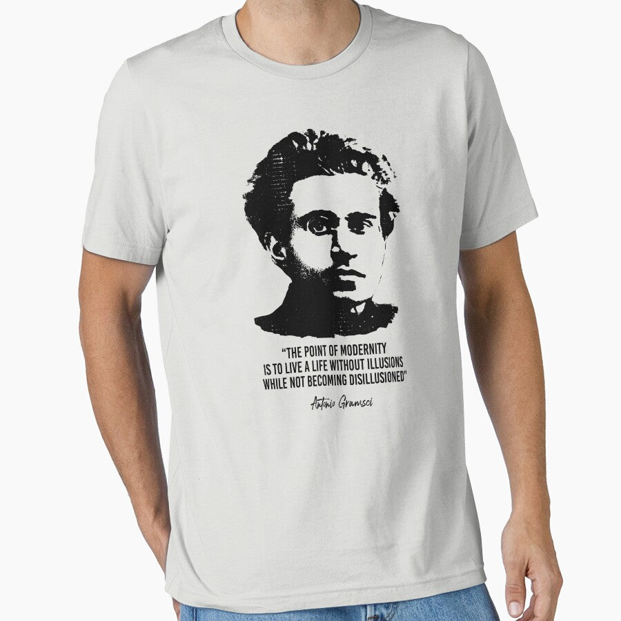 Antonio Gramsci Quote (Worn Look) by politicalamity