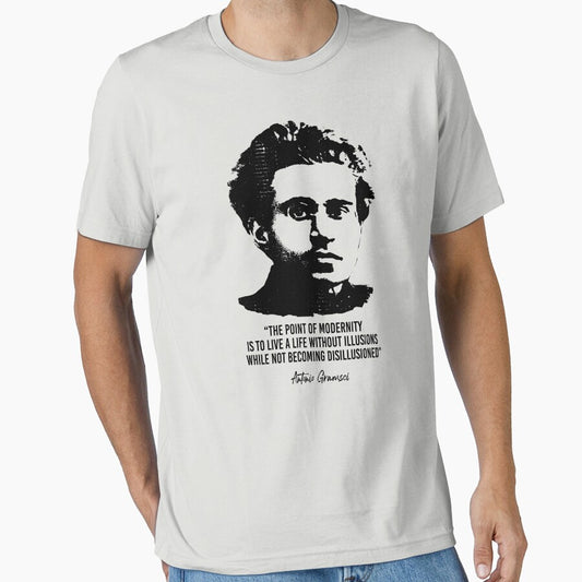 Antonio Gramsci Quote (Worn Look) by politicalamity