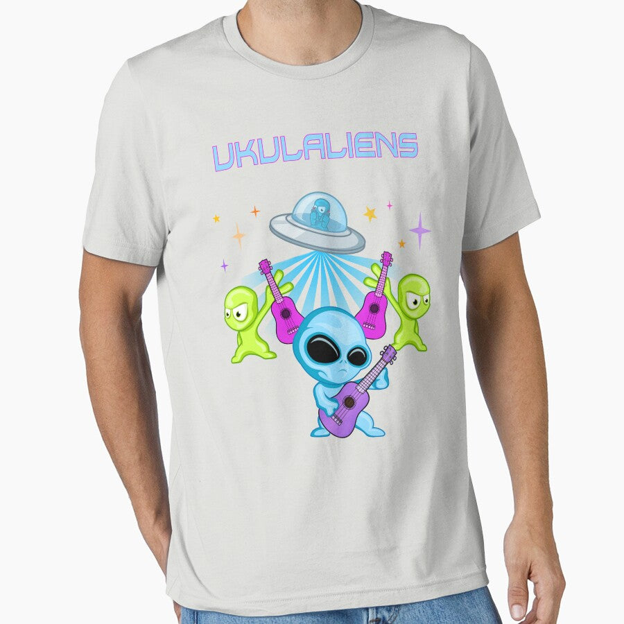 Ukulaliens Ukulele Club Original Logo With Text by Ukulaliens