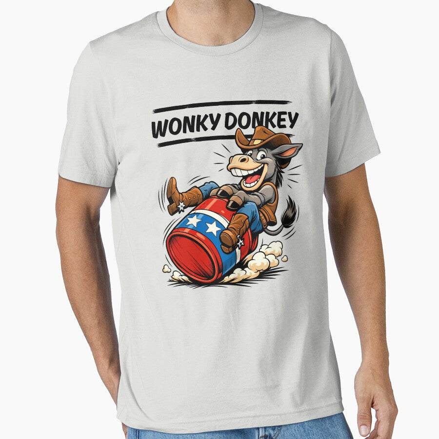 WONKY DONKEY – Funny Cowboy Donkey Riding Rodeo Barrel | Western Cartoon Humor by Cree8if