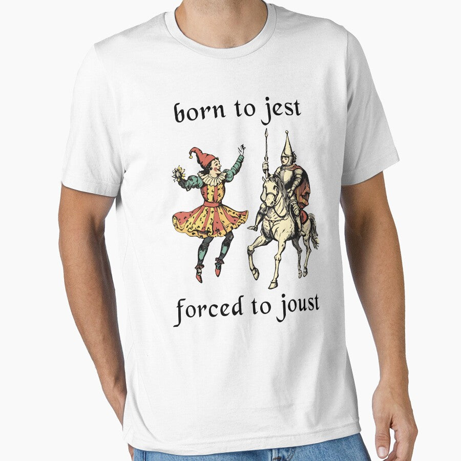 Born To Jest Forced To Joust Vintage Medieval Knight Jester by jakaun