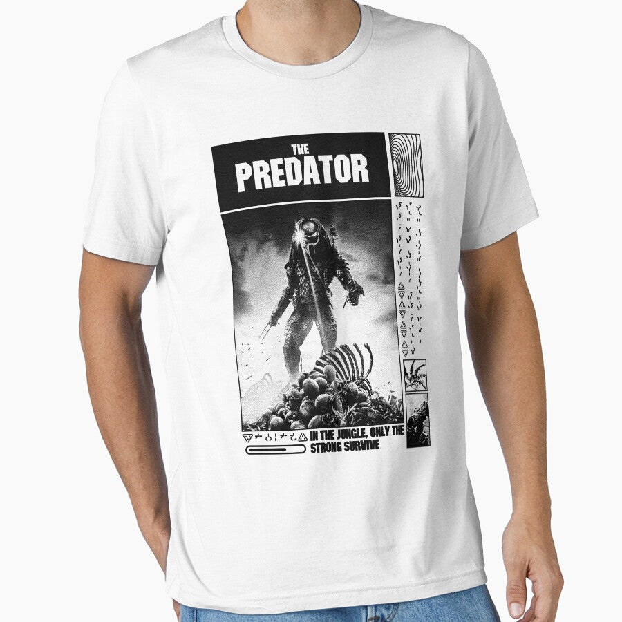 Predator, only the strongest survive, grunge design by EspiralArt