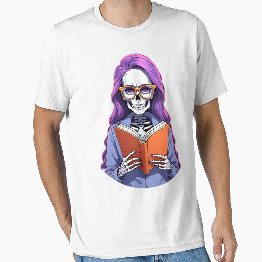 Preppy Skeleton Bookworm by PlanetMarker