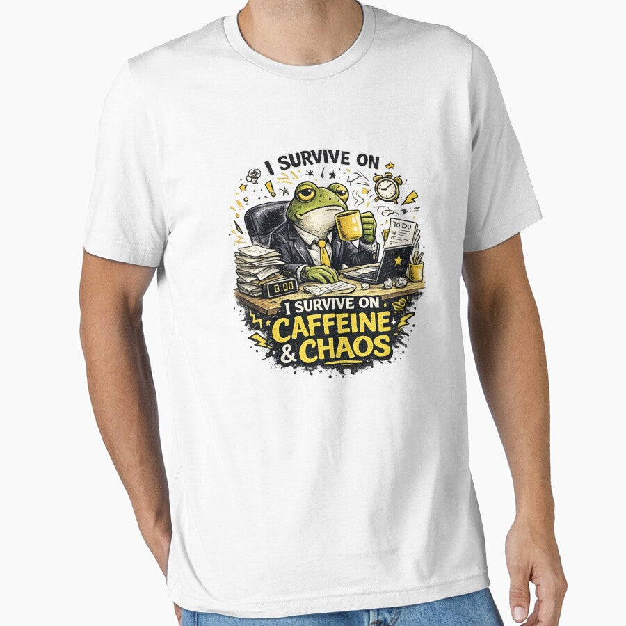 I Survive on Caffeine & Chaos by Threadnovax