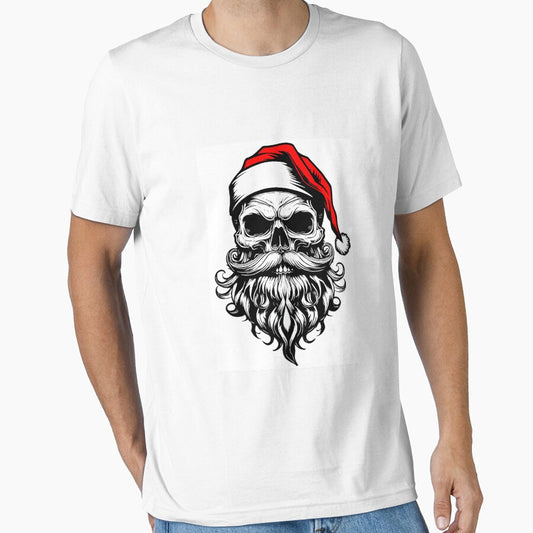 Santa Skull - Funny Edgy Holiday Pop Art by Earth Nature Creations