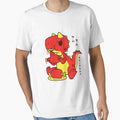 Kawaii Carnotaurus T-Shirt | Cute Japanese Dinosaur Tee by dinosareforever