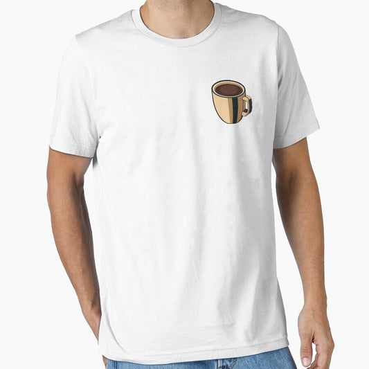 Gold Cup of Black Coffee Illustration | Coffee Lovers Cup Illustration by Time4Coffee