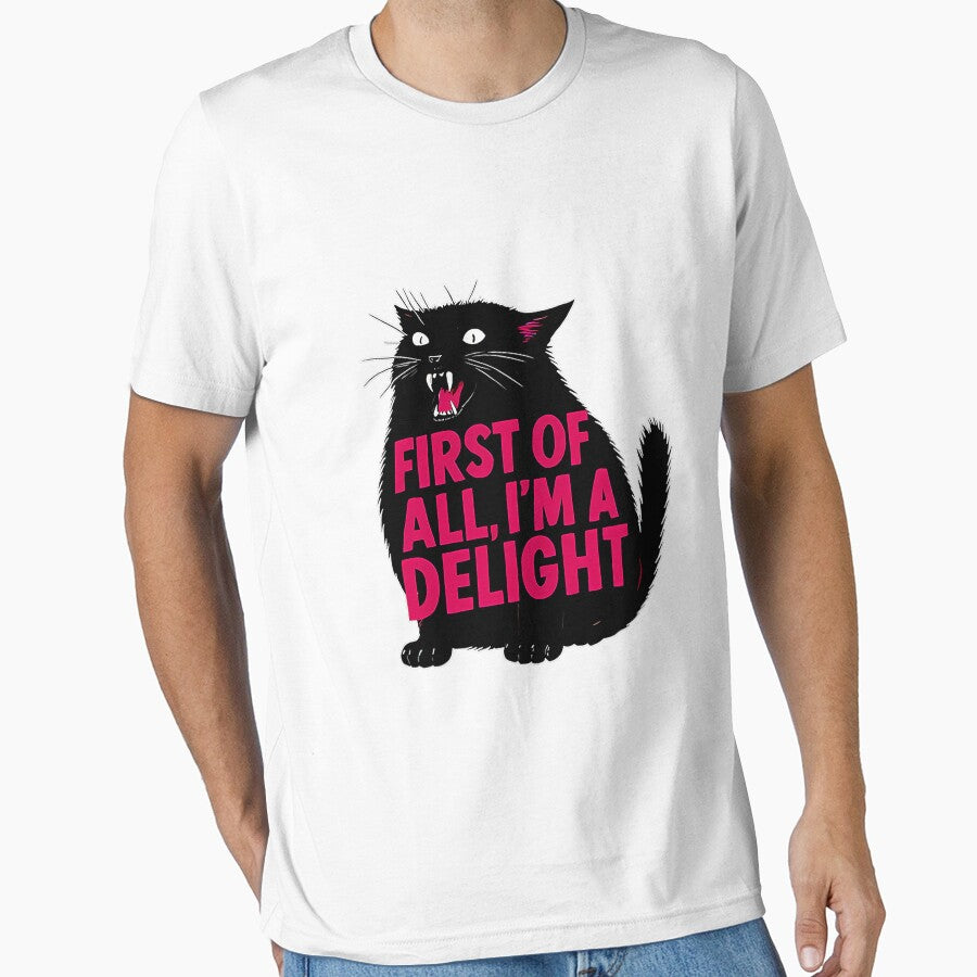 First of All I'm a Delight Roaring Black cat by ArleneRowe