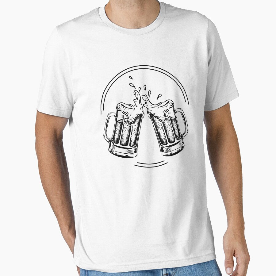 Monochrome craft beer, craft beer mug, Oktoberfest by TirrellColister