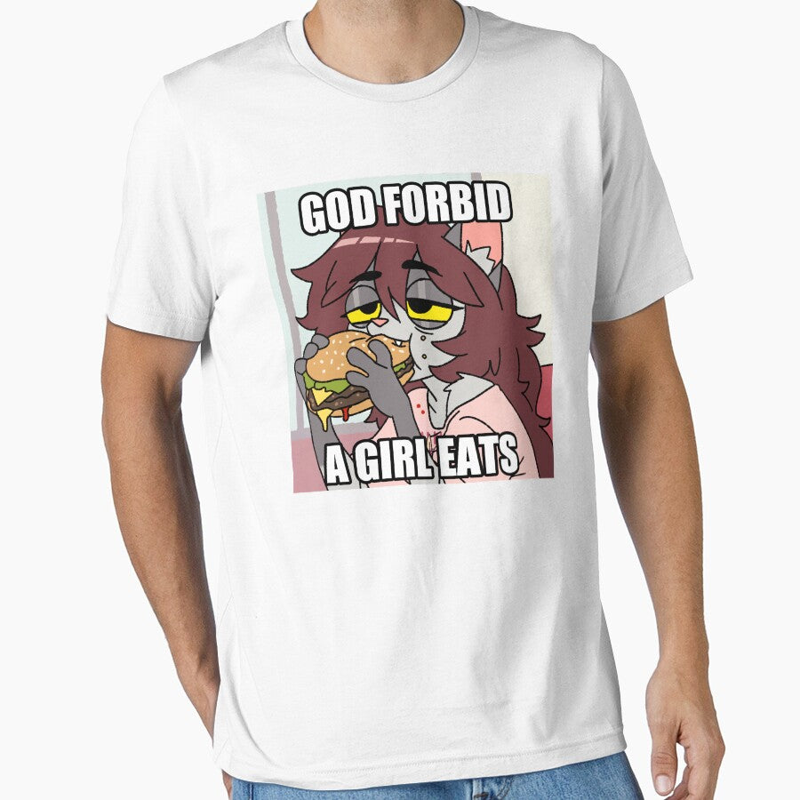 girl eating by lorepaw