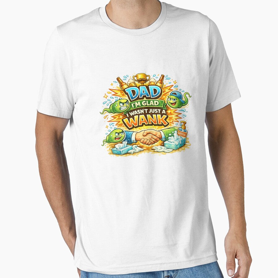 Funny Dad Wank Joke Adult Humour Father’s Day Gift Design by UrbanKangaroo