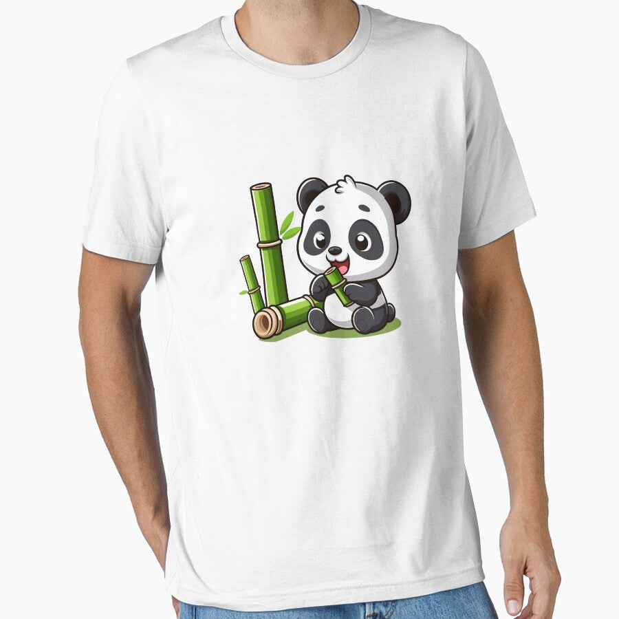 Panda eating bamboo by TomTeeShop01
