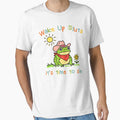 Wake up it's time to sin, funny cowboy frog meme by CARBONARA LLC.