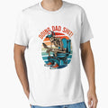 Doing Dad Shit Skeleton Retro Funny Father’s Day Design by UrbanKangaroo