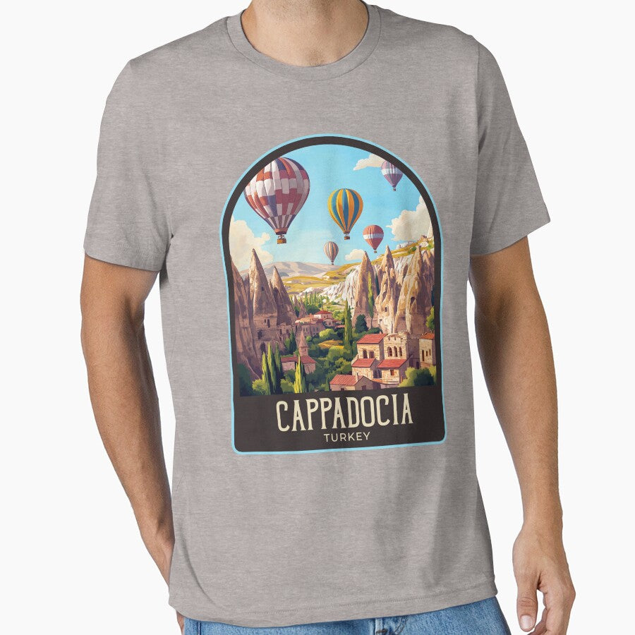 Cappadocia  Vintage Travel Illustration by HomeLivingCo
