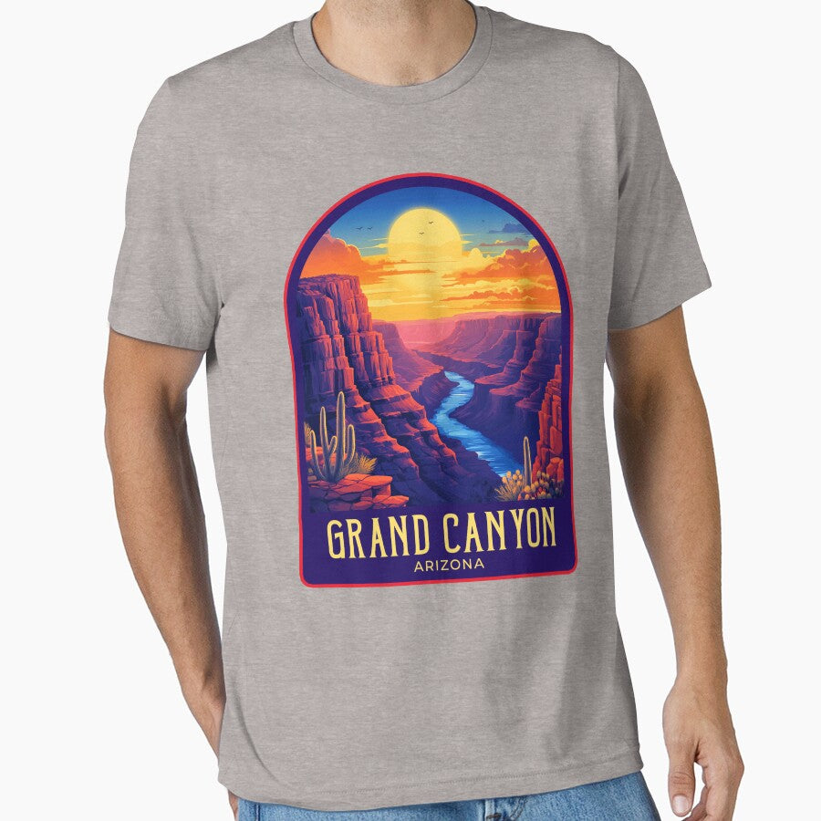Grand Canyon Vintage Travel Illustration by HomeLivingCo