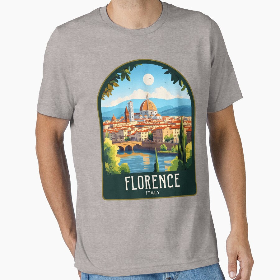 Florence Vintage Travel Illustration by HomeLivingCo