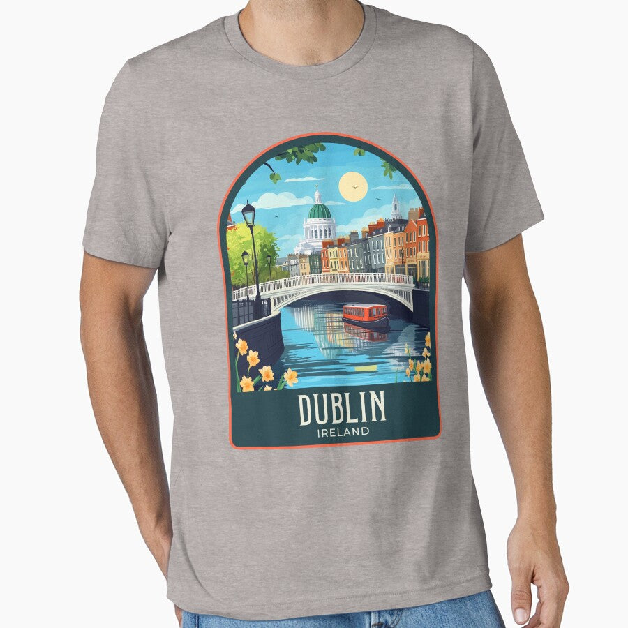 Dublin Vintage Travel Illustration by HomeLivingCo
