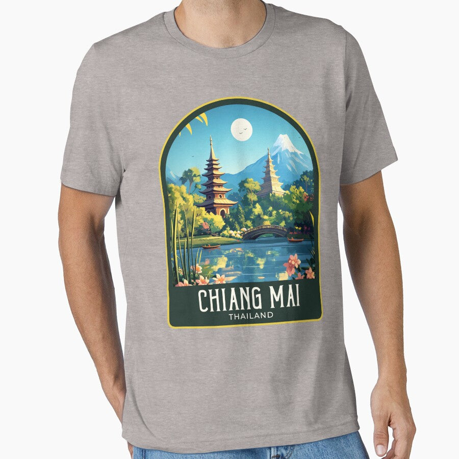Chiang Mai Vintage Travel Illustration by HomeLivingCo