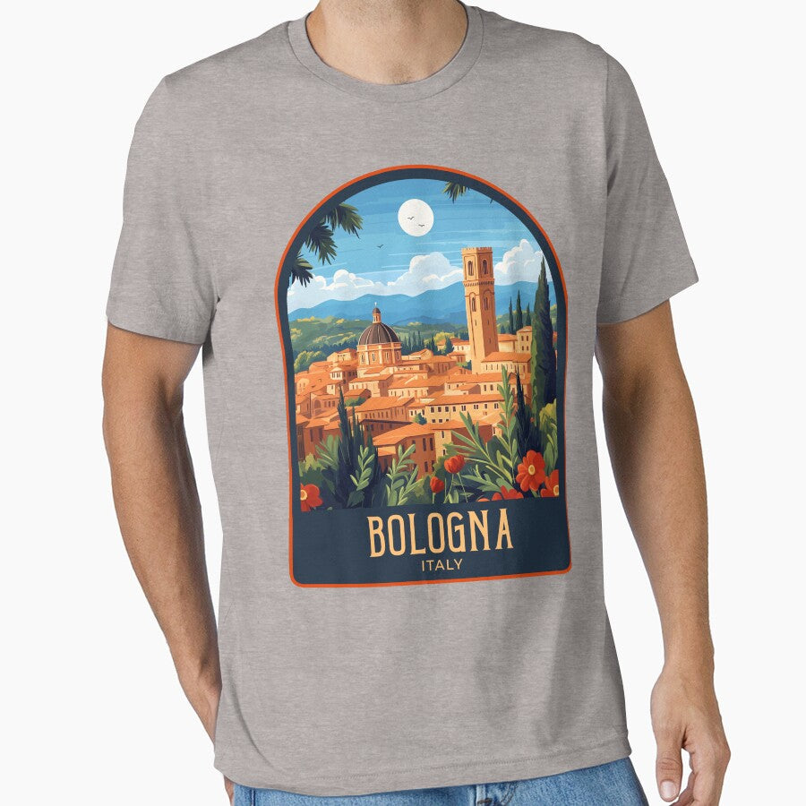 Bologna Vintage Travel Illustration by HomeLivingCo