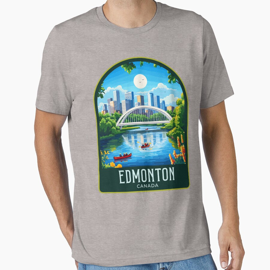 Edmonton Vintage Travel Illustration by HomeLivingCo