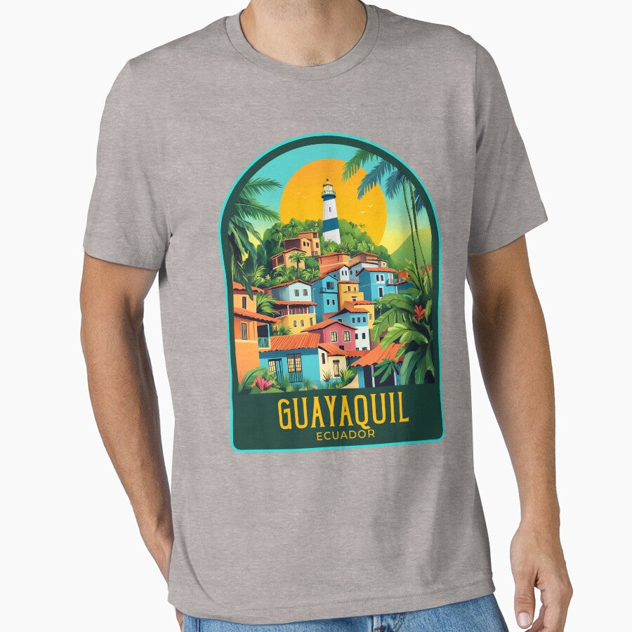 Guayaquil Vintage Travel Illustration by HomeLivingCo