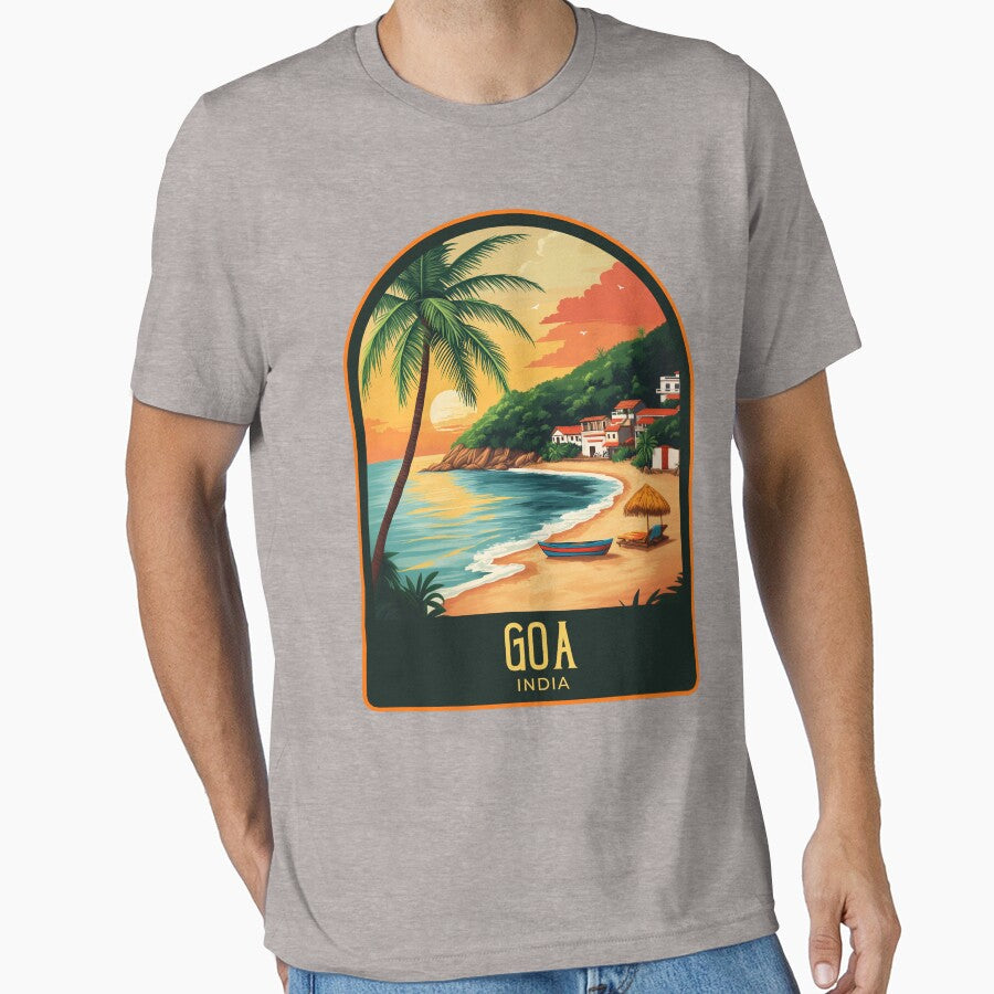Goa Vintage Travel Illustration by HomeLivingCo
