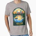 Houston Vintage Travel Illustration by HomeLivingCo