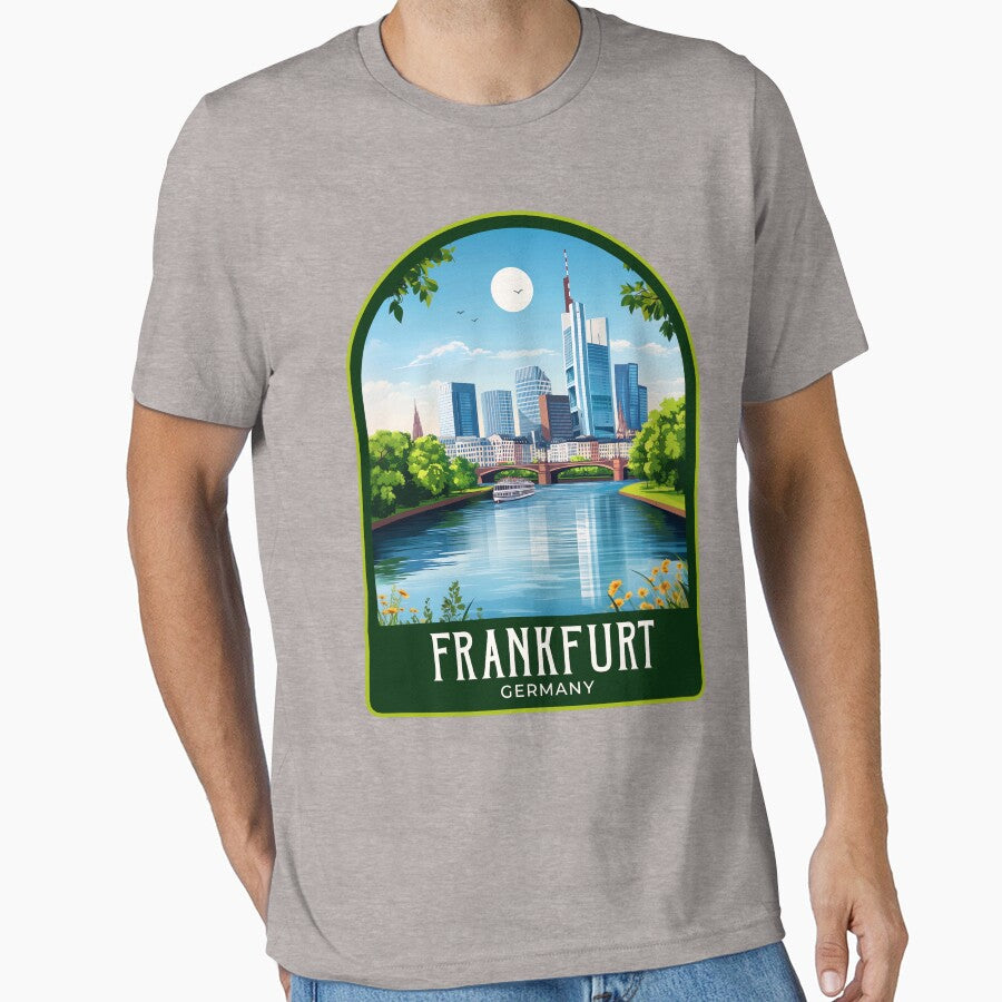 Frankfurt Vintage Travel Illustration by HomeLivingCo