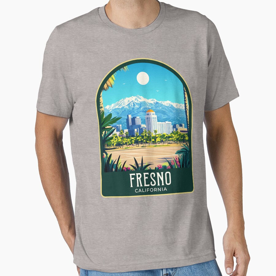 Fresno Vintage Travel Illustration by HomeLivingCo