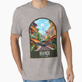 Hanoi Vintage Travel Illustration by HomeLivingCo