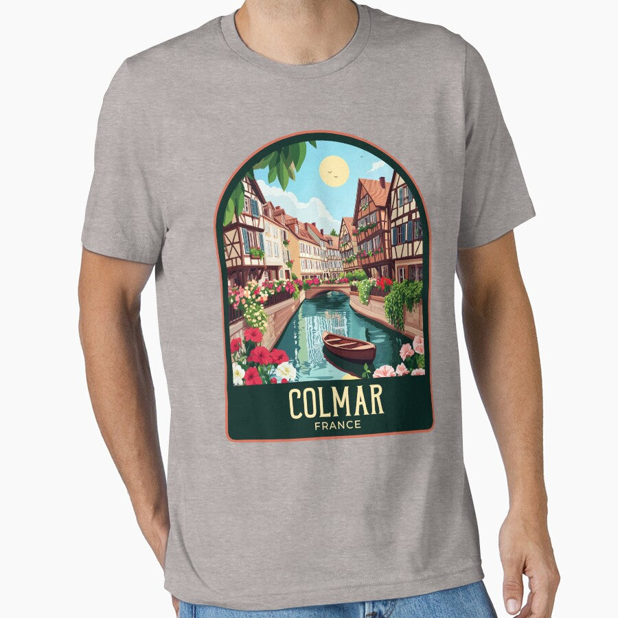 Colmar Vintage Travel Illustration by HomeLivingCo