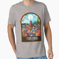 Fukuoka Vintage Travel Illustration by HomeLivingCo