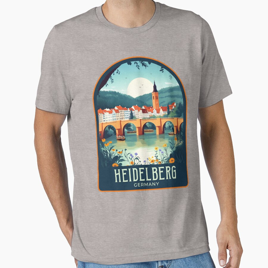 Heidelberg Vintage Travel Illustration by HomeLivingCo