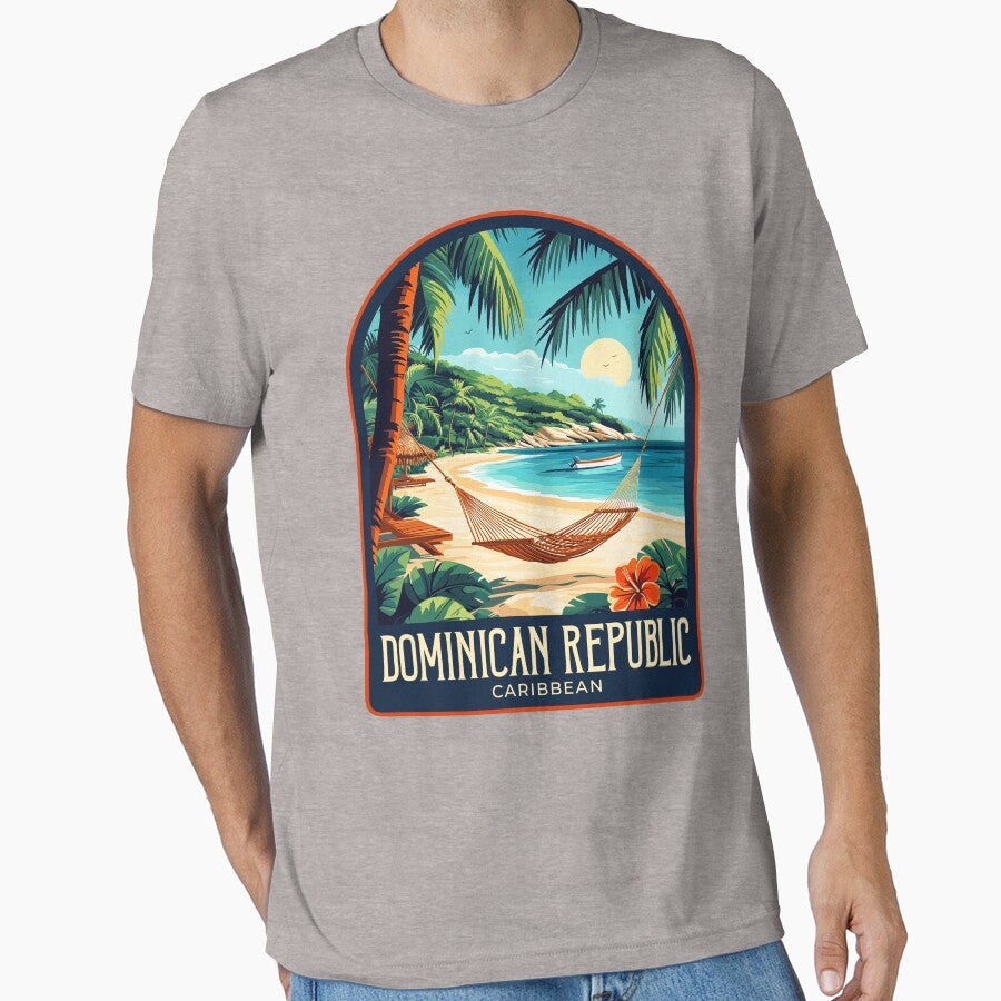 Dominican Republic Vintage Travel Illustration by HomeLivingCo