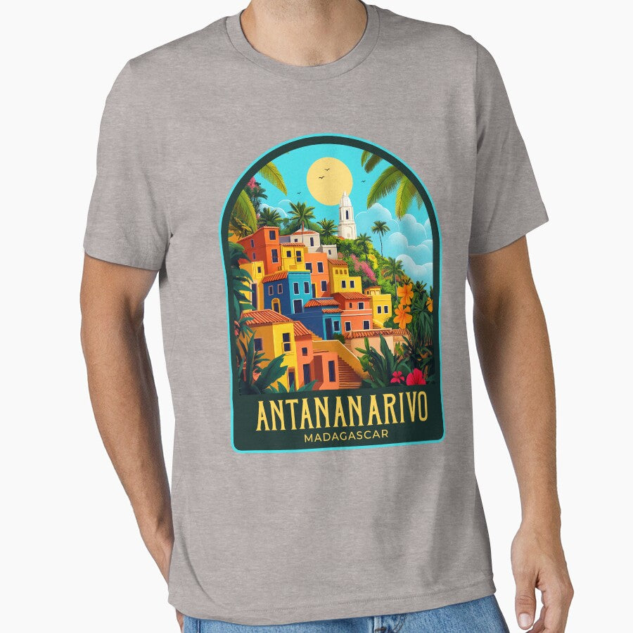 Antananarivo Vintage Travel Illustration by HomeLivingCo