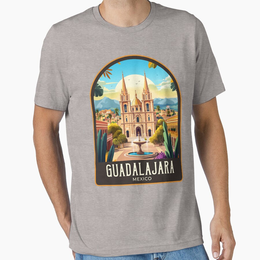 Guadalajara Vintage Travel Illustration by HomeLivingCo