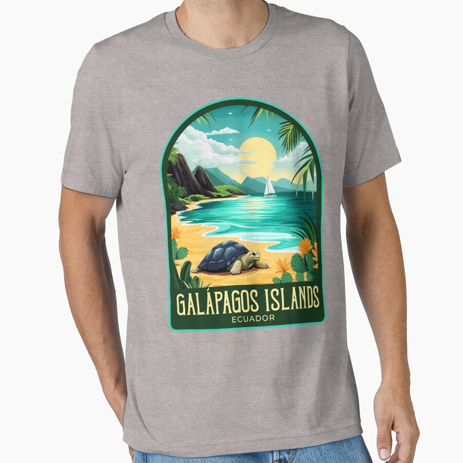 Galápagos Islands Vintage Travel Illustration by HomeLivingCo