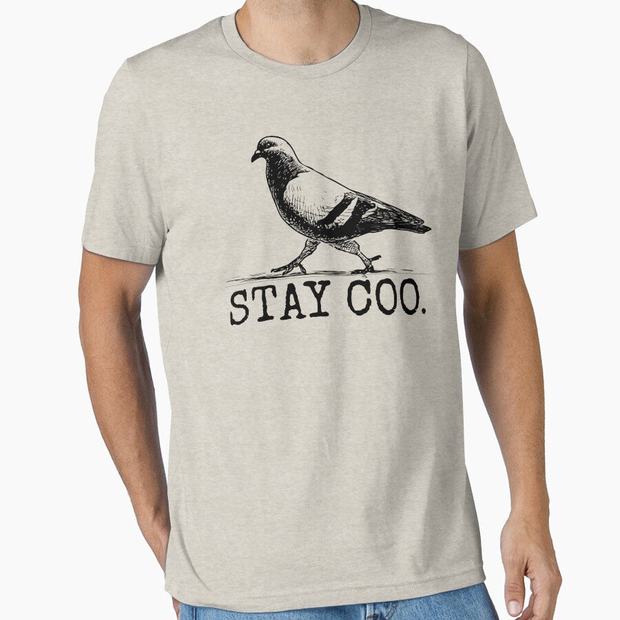 Stay Coo - Cool Bird, Funny Pidgeon by Re Ka