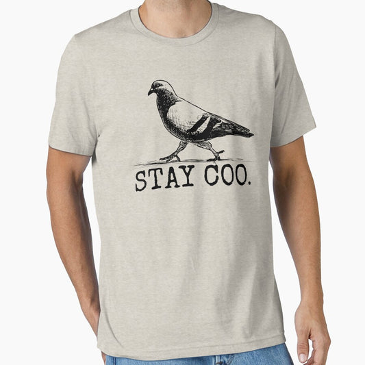 Stay Coo - Cool Bird, Funny Pidgeon by Re Ka