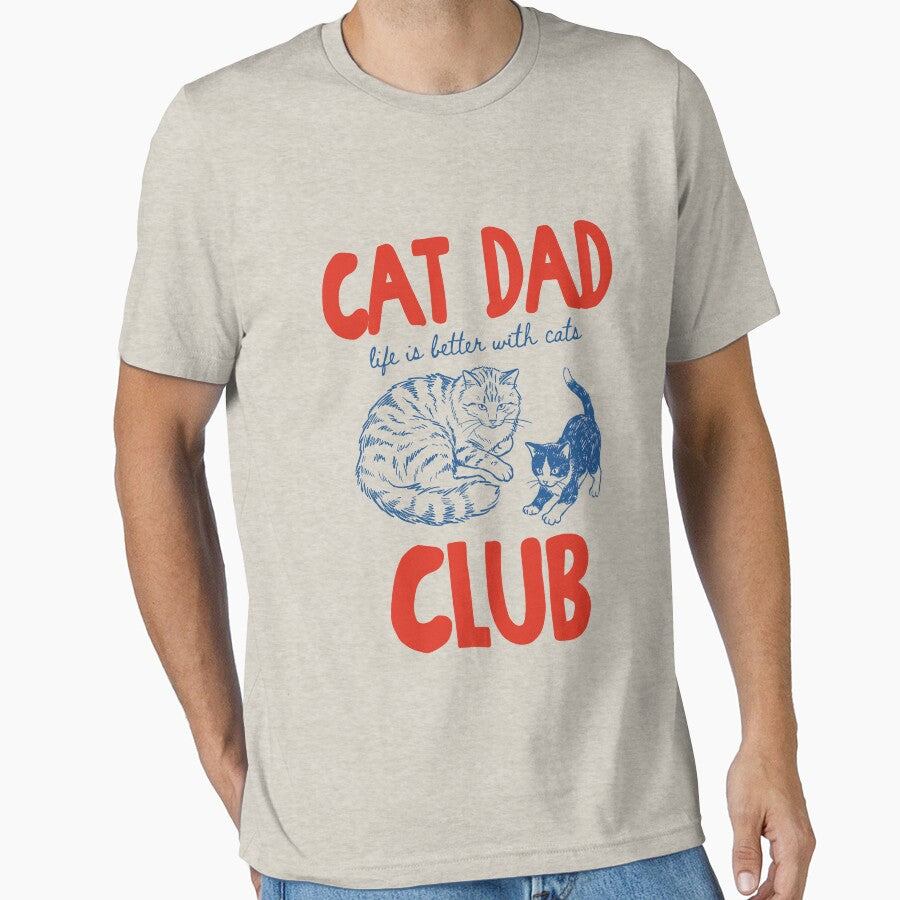 Cat Dad Cat Dad Club Funny Cat Cat Lover New Cat Dad Pet Parent by Sendowart