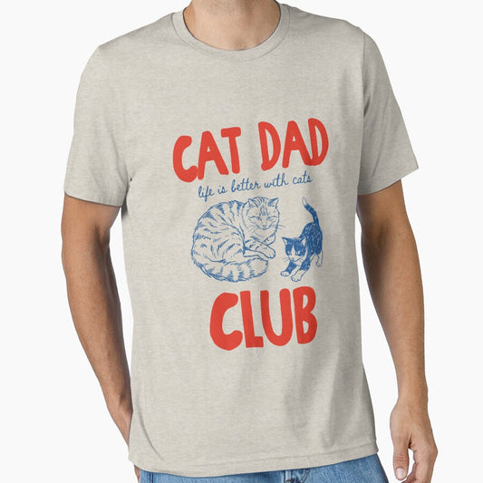 Cat Dad Cat Dad Club Funny Cat Cat Lover New Cat Dad Pet Parent by Sendowart