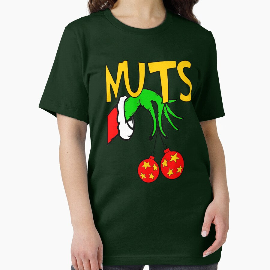 Chest Nuts Couples Matching Shirt, Xmas Family Matching T-shirt, Christmas Wreath by AchrafBenkazzi