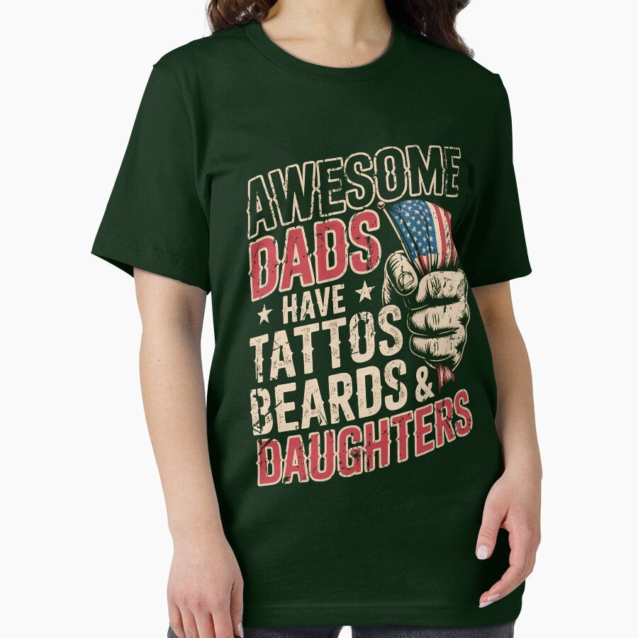 awesome dads have tattos beards & daughters by LiviuGligoros