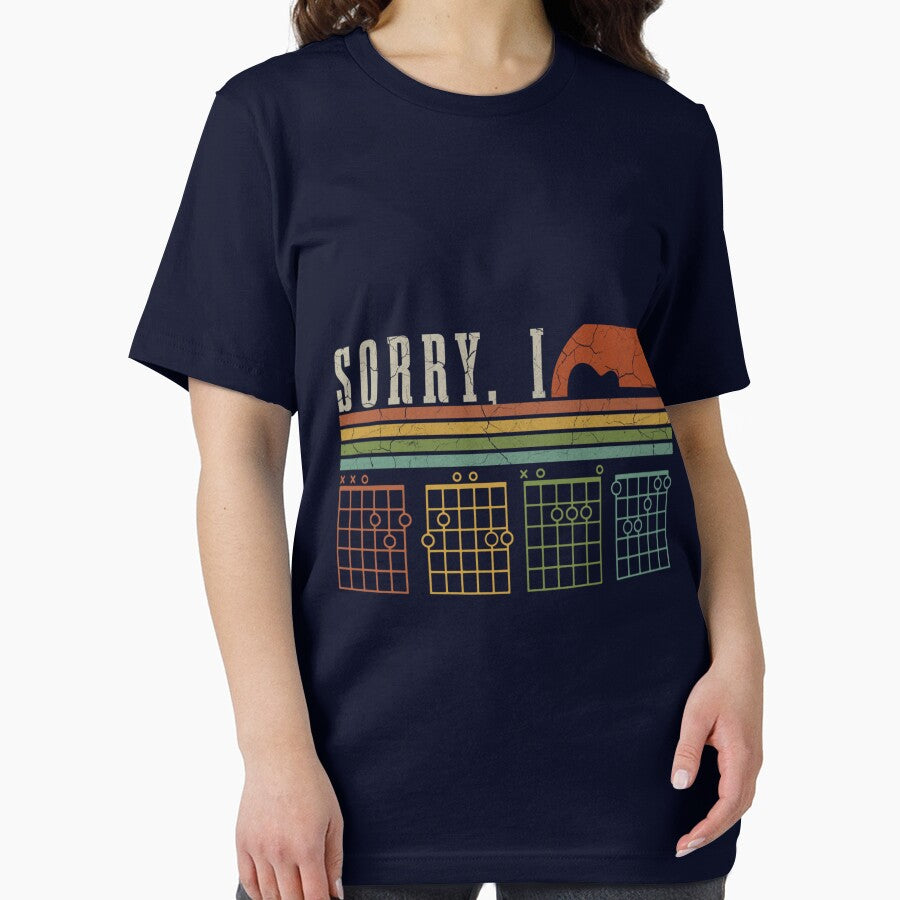 Sorry I-Dgaf Hidden Message Guitar Chords Sarcastic Quote For Guitar Players Sticker by avcibanaay