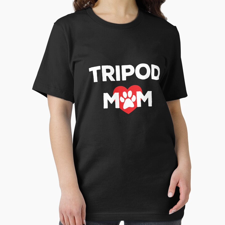 Tripod Mom 3-Legged Dog Paw Amputee Love and Hearts graphic by doodabobs